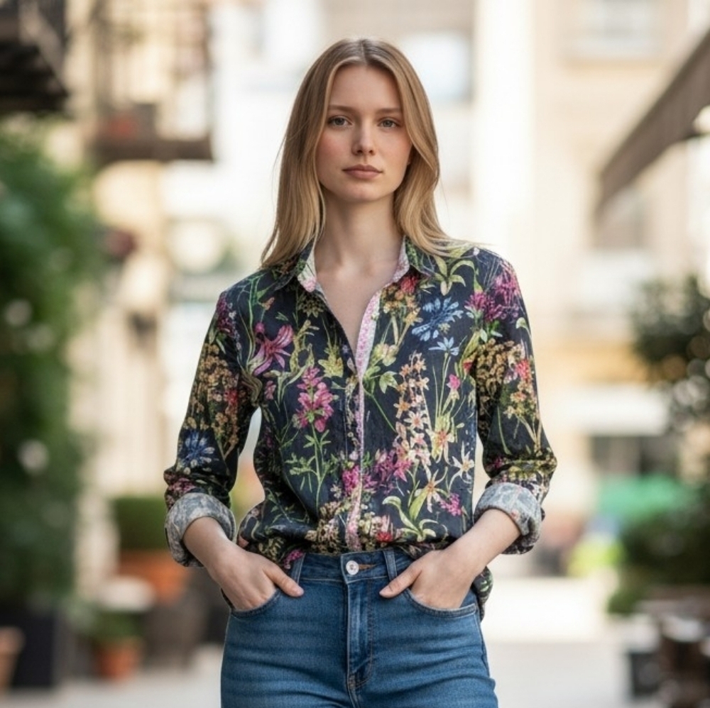 Sundance Cino Floral Button Down Shirt